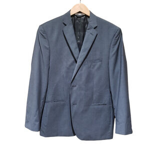 Joseph Abboud Blazer Jacket Gray Pinstripes Single Breasted 44 Chest